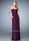 Picture of: Evening Gown with Pleated Bodice and Shawl in Purple, Style: 23023, Detail Picture 3