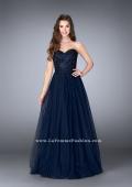 Picture of: Sweetheart Strapless Tulle Dress with a Beaded Bodice in Blue, Style: 23228, Detail Picture 1
