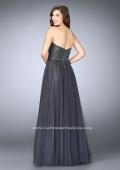 Picture of: Sweetheart Strapless Tulle Dress with a Beaded Bodice in Silver, Style: 23228, Detail Picture 3