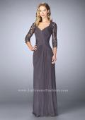 Picture of: Jersey Gown with Knot Detail and Lace Sleeves, Style: 23244, Detail Picture 1