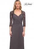 Picture of: Jersey Gown with Knot Detail and Lace Sleeves, Style: 23244, Detail Picture 5
