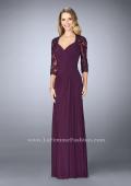 Picture of: Jersey Gown with Knot Detail and Lace Sleeves, Style: 23244, Detail Picture 7