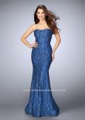 Picture of: Lace Mermaid Dress with Strapless Sweetheart Neckline in Blue, Style: 23410, Main Picture