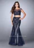 Picture of: Lace Two Piece Dress with Scallops and Mermaid Skirt in Blue, Style: 23461, Main Picture