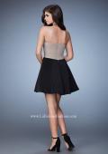 Picture of: Strapless A-line Sweetheart Beaded Short Dress in Black, Style: 23489, Back Picture