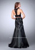 Picture of: Two Piece Dress with a Racer Back and Mermaid Skirt in Black, Style: 23543, Back Picture