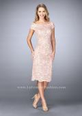 Picture of: Knee Length Gown with Scattered Beading in Pink, Style: 23552, Main Picture