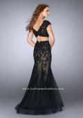 Picture of: Two Piece Lace Dress with Scallops and a Tulle Skirt in Black, Style: 23567, Detail Picture 3
