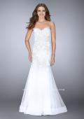 Picture of: Strapless Sweetheart Dress with Tulle Mermaid Skirt in White, Style: 23578, Main Picture