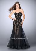 Picture of: Strapless Sweetheart Dress with Tulle Mermaid Skirt in Black, Style: 23578, Detail Picture 1