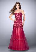 Picture of: Strapless Sweetheart Dress with Tulle Mermaid Skirt in Pink, Style: 23578, Detail Picture 2