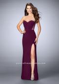 Picture of: Strapless Dress with Corset Piping and Strappy Back in Purple, Style: 23592, Main Picture