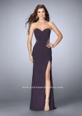 Picture of: Strapless Dress with Corset Piping and Strappy Back in Silver, Style: 23592, Detail Picture 2