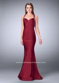 Picture of: Fitted Jersey Dress with Sweetheart Neckline and Beading in Red, Style: 23625, Detail Picture 3