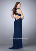 Picture of: Sparkly Jersey Dress with High Neckline and Open Back, Style: 23783, Detail Picture 1