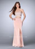 Picture of: Two Piece Prom dress with a Pearls and Stones in Pink, Style: 23899, Main Picture