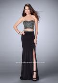 Picture of: Two Piece Prom dress with a Pearls and Stones in Black, Style: 23899, Detail Picture 1