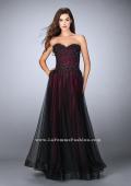 Picture of: Tulle A-line Dress with Beaded Lace Bodice in Red, Style: 23920, Main Picture