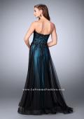 Picture of: Tulle A-line Dress with Beaded Lace Bodice in Blue, Style: 23920, Back Picture