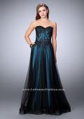 Picture of: Tulle A-line Dress with Beaded Lace Bodice in Blue, Style: 23920, Detail Picture 1