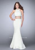 Picture of: Prom Dress with High Collar and Mermaid Skirt in White, Style: 23932, Detail Picture 1