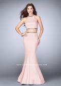Picture of: Prom Dress with High Collar and Mermaid Skirt in Pink, Style: 23932, Detail Picture 2