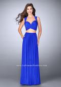 Picture of: Two Piece Prom Dress with Pockets and Strappy Back in Blue, Style: 23940, Main Picture