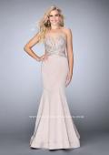 Picture of: Beaded Mermaid Prom Dress with Open Back in Pink, Style: 23944, Detail Picture 1