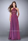 Picture of: Long High Collar A-line Prom Dress with Pockets in Purple, Style: 23975, Detail Picture 3