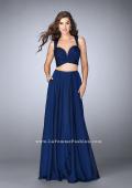 Picture of: Two Piece A-line Chiffon Dress with Sweetheart Neckline in Blue, Style: 23979, Back Picture