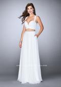 Picture of: Two Piece A-line Chiffon Dress with Sweetheart Neckline in White, Style: 23979, Detail Picture 1