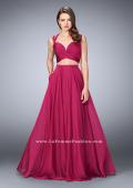 Picture of: Two Piece A-line Chiffon Dress with Sweetheart Neckline in Pink, Style: 23979, Detail Picture 2