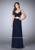 Picture of: Two Piece Jersey Dress with Cut Outs and Open Back in Blue, Style: 23986, Main Picture