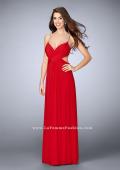 Picture of: Net Jersey Dress with Beaded Sweetheart Neckline in Red, Style: 23988, Main Picture