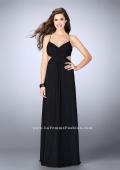 Picture of: Net Jersey Dress with Beaded Sweetheart Neckline in Black, Style: 23988, Detail Picture 1