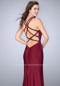 Picture of: High Beaded Neck Prom Dress with Strappy Back in Red, Style: 23993, Main Picture