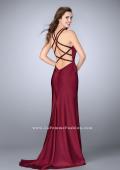 Picture of: High Beaded Neck Prom Dress with Strappy Back in Red, Style: 23993, Detail Picture 1