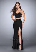 Picture of: Two Piece Jersey Dress with Unique Strappy Back in Black, Style: 24030, Detail Picture 1