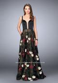 Picture of: Floral A-line Prom Dress With Satin Top and Lace Skirt in Print, Style: 24099, Main Picture