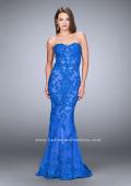 Picture of: Strapless Fitted Lace Dress with Sweetheart Neckline in Blue, Style: 24106, Main Picture