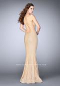 Picture of: Long High Neck Prom Dress with Open Back in Blue, Style: 24108, Back Picture