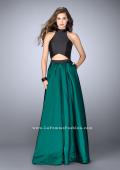 Picture of: Long Mikado A-line Dress with Cut Outs and Pockets in Green, Style: 24135, Detail Picture 1