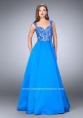 Picture of: A-line Prom Dress with Embroidery and Open Back in Blue, Style: 24147, Main Picture