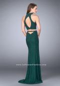 Picture of: Beaded Two Piece Prom Dress with Open Back in Green, Style: 24158, Back Picture