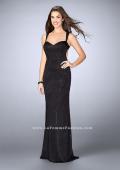 Picture of: Beaded Gown with Sweetheart Neckline and Open Back in Black, Style: 24167, Main Picture