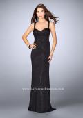 Picture of: Beaded Gown with Sweetheart Neckline and Open Back in Black, Style: 24167, Detail Picture 1