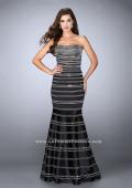 Picture of: Beaded Satin Mermaid Dress with Sweetheart Neckline in Black, Style: 24180, Detail Picture 1