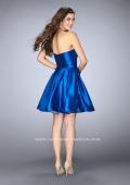Picture of: Short Party Dress with Deep V Neckline and Pockets in Blue, Style: 24212, Back Picture