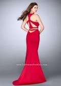 Picture of: Two Piece Racer Back Neoprene Dress with Cut Outs in Red, Style: 24231, Main Picture