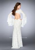 Picture of: Lace Bell Sleeve Dress with Sweetheart Neckline in White, Style: 24249, Detail Picture 3